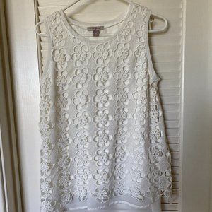 Sleeveless Cream Top